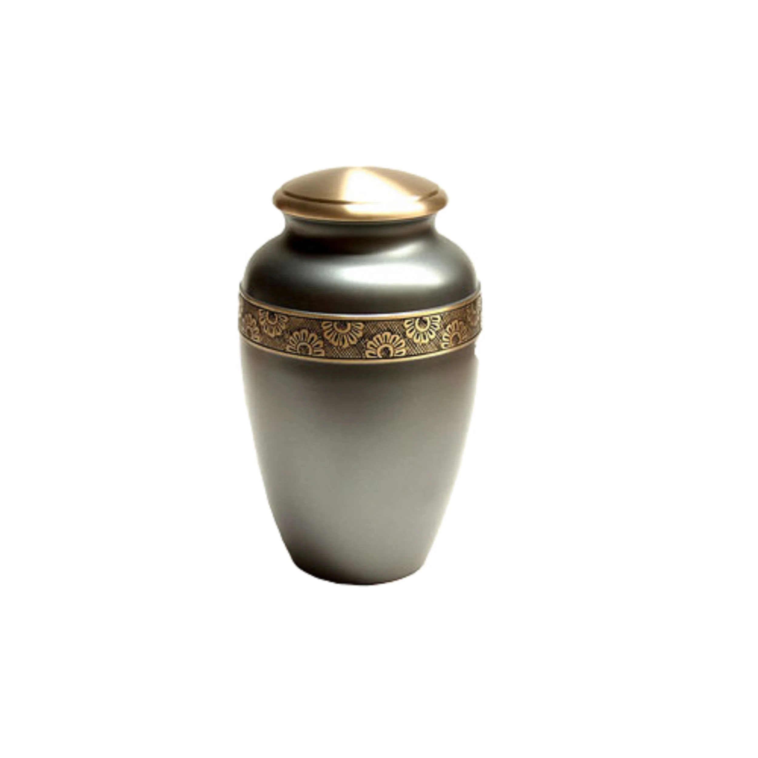 Solid Brass Cremation Urn For Funeral Ashes Keepsake Traditional Ashes
