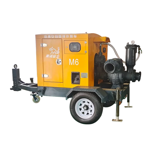Quick exhaust does not require water injection to start the mobile feedwater pump