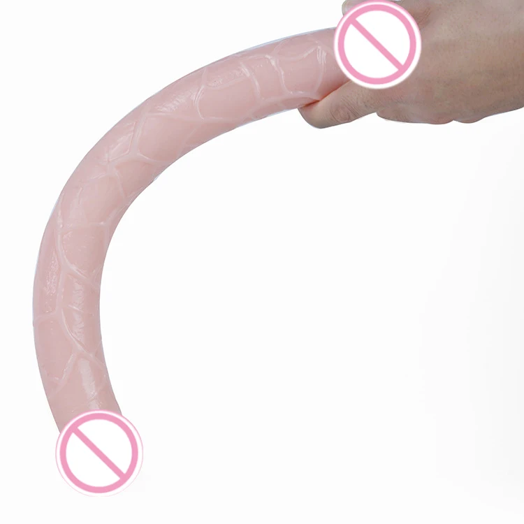 Lesbian Sex Toys Products Juguet Sexual Doboul Dildo Duo Head Realistic  Huge Silicone Double Dildo For Women Couple Toy Tinh Duc