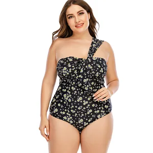 2026 Summer Plus Size Hot Sell Women Vintage Swimsuit Retro Halter Ruched High Waist Bikini with Bottom
