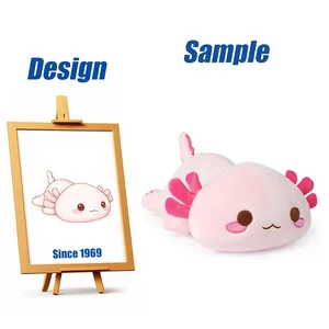 Shengye ASTM EN71 Factory Custom High Quality Cute Animal Plushies Super Soft PP Cotton Axolotl Stuffed Plush Animal Toy for Kid
