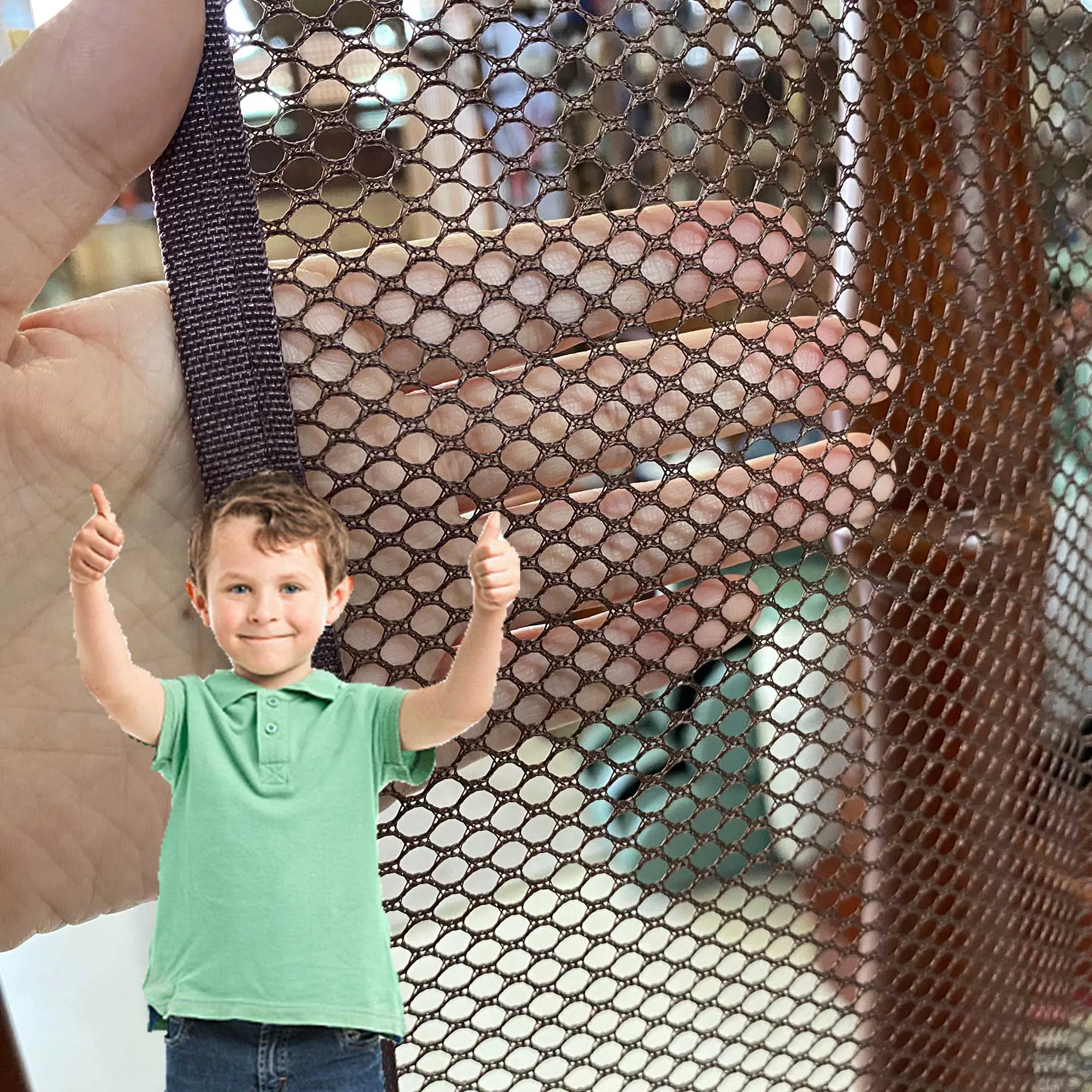 Child Safety Baby Stair Guard Net Child-Proof Banister Mesh Railing for Balcony & Stairs Custom Cutting Processing Service