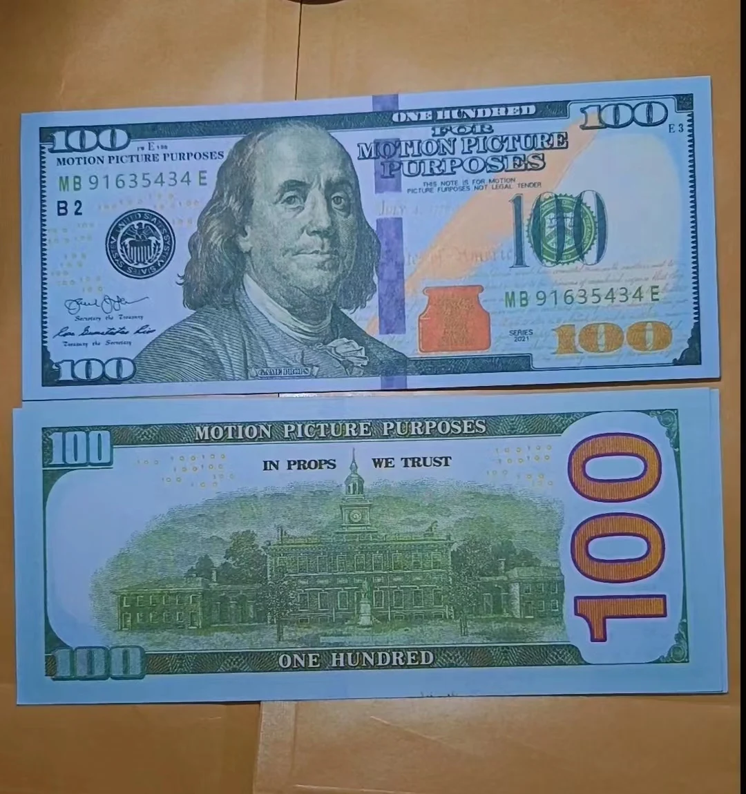 High Quality Real Aged Canadian Custom Uk Euro Grade Nz Paper Us Currency Bills Prop Money