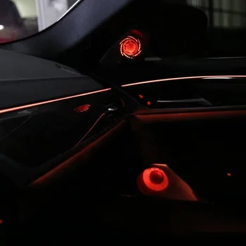 Car Interior Modificated Ambient Luminous Tweeter Audio Cover Glow Tweeter Horn Cover For Bmw 5 Series G30 G38