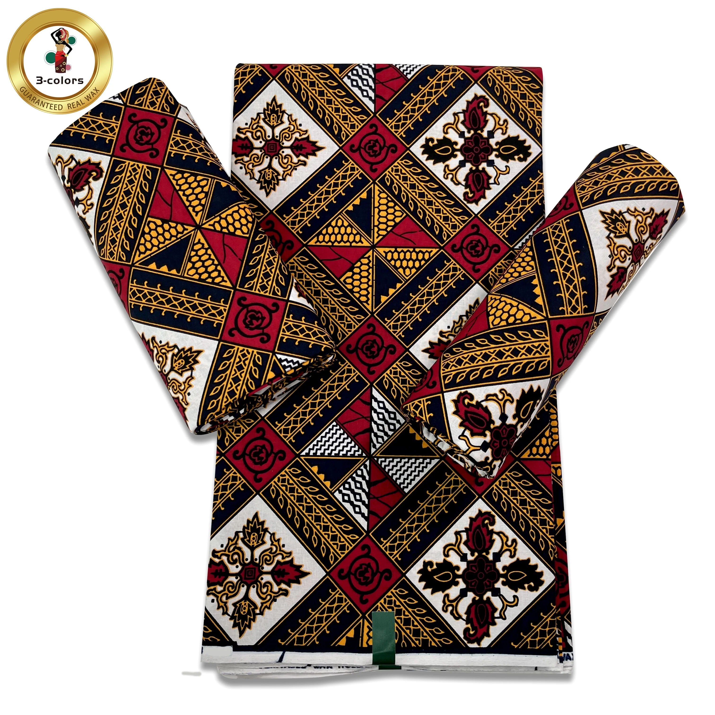 Африканские хлопковые бордовые анкарские ткани восковые принты настоящие красочные