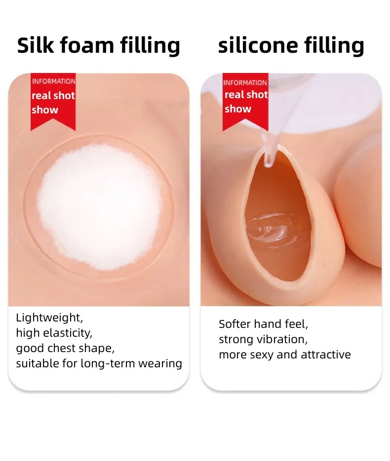 Protesi Seno Complete In Silicone Elysaid - Forma Intera Per Crossdresser, Multitaglia (Cofanetto A-F)