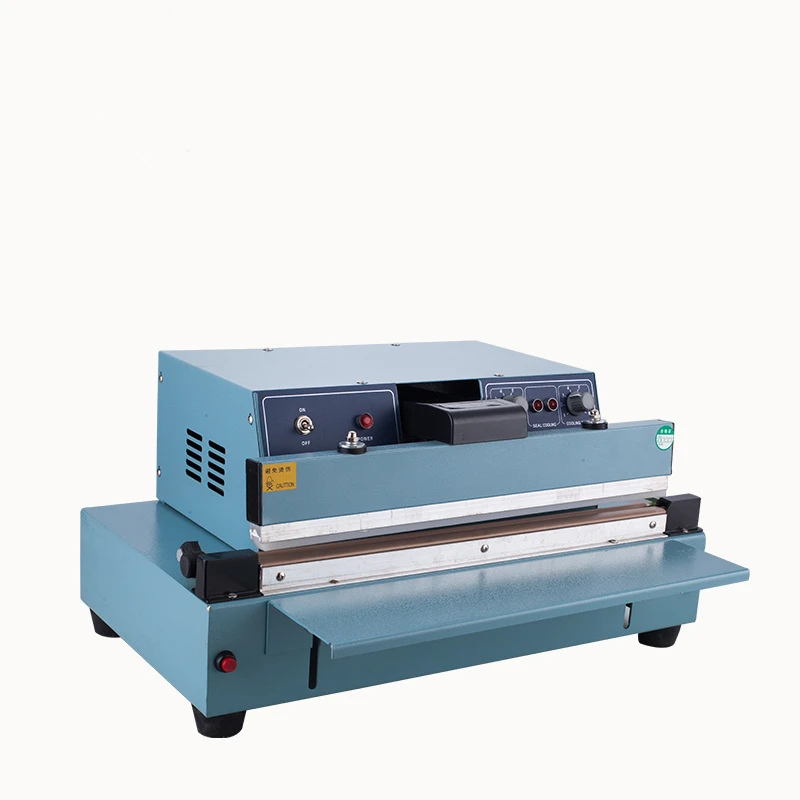 TEBAK Semi Auto Heat Pedal Aluminum Food Chemical Materials Plastic Bag Foot Impulse Cutter Sealer Sealing Machine