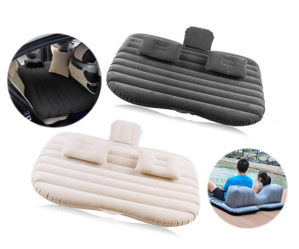 Inflatable Car Mattress With Pump For Road Trip Air Bed Travel Back