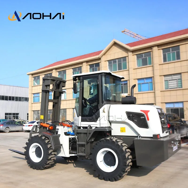 Многофункциональный легкий вилочный погрузчик 5Ton 6Ton 8Ton 4X4 гидравлический внедорожный вездеходный дизельный