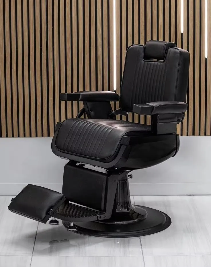 TAKARA BELMONT HS-1001TSBT ブラック Classic Takara Belmont Barber Chair - Durable Salon Furniture with