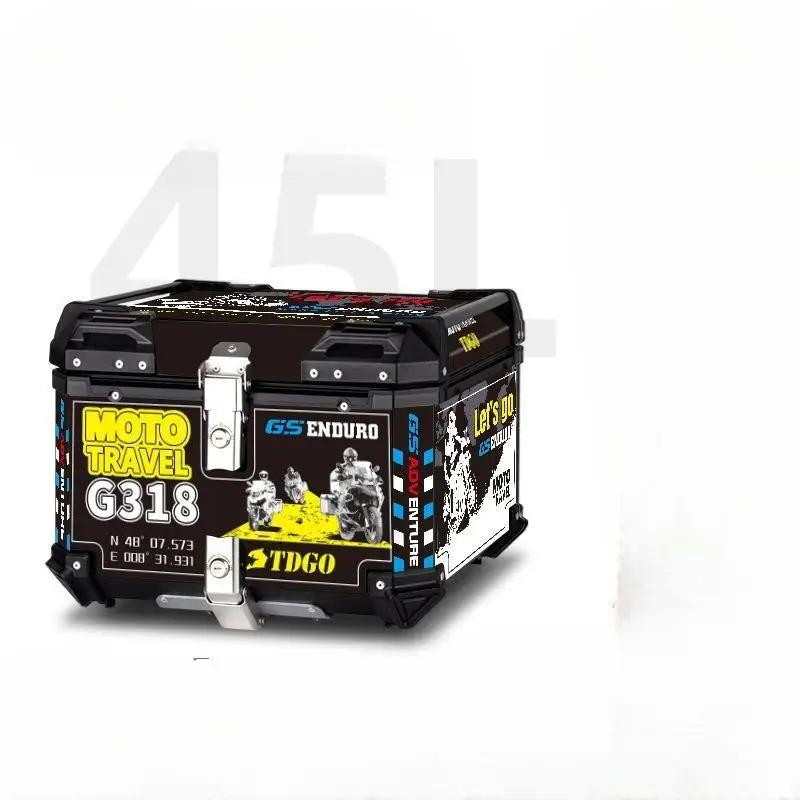 Factory Wholesale PP High Quality Fall Waterproof Safety 45L Motorcycle Box