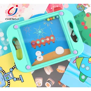 Kids Toy Maze Rolling Ball Toys Educational Handheld Balance Ball Board Games Kids Plastic Maze Balance Board Game