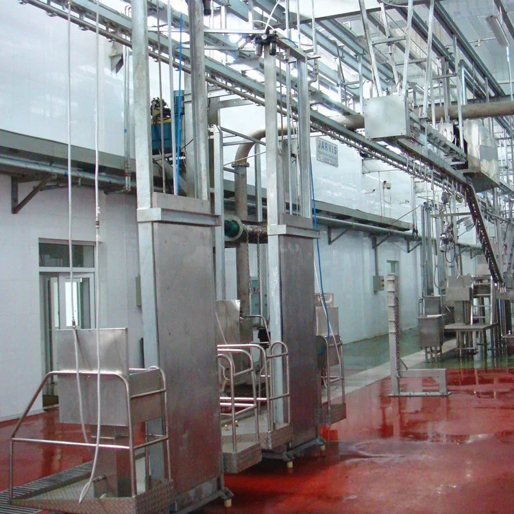 Halal Compliant Modern Cow Slaughterhouse Slaughterhouse Turnkey Project Steel Slaughter Engine Meat Processing Plant Farm