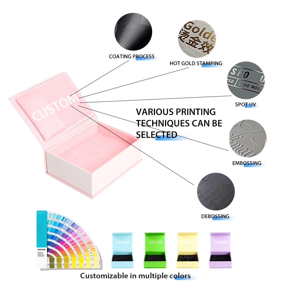 תיבת מתנה קשיחה מגנטית בסגנון ספר מותאמת, אריזה מקופלת מקרטון גלי עשיר, ציפוי מט, שירות OEM/ODM