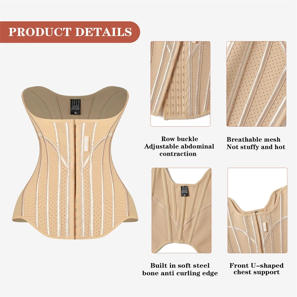 MISTHIN Body Women Trimmer Cincher Corset Double Belt Wrap Girdle Tummy Control Shaper Waist Trainer Shaperwear for Women