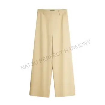 Women's Wide Leg Trousers Minimalist Comfortable Pants for Everyday Wear