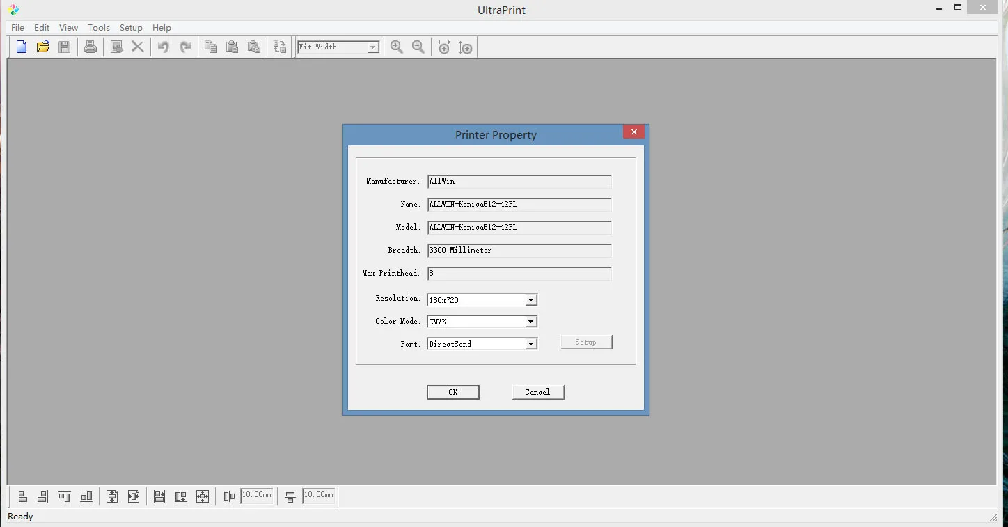 
 Программное обеспечение для струйного принтера Allwin Konica 512/1024/XAAR 128  