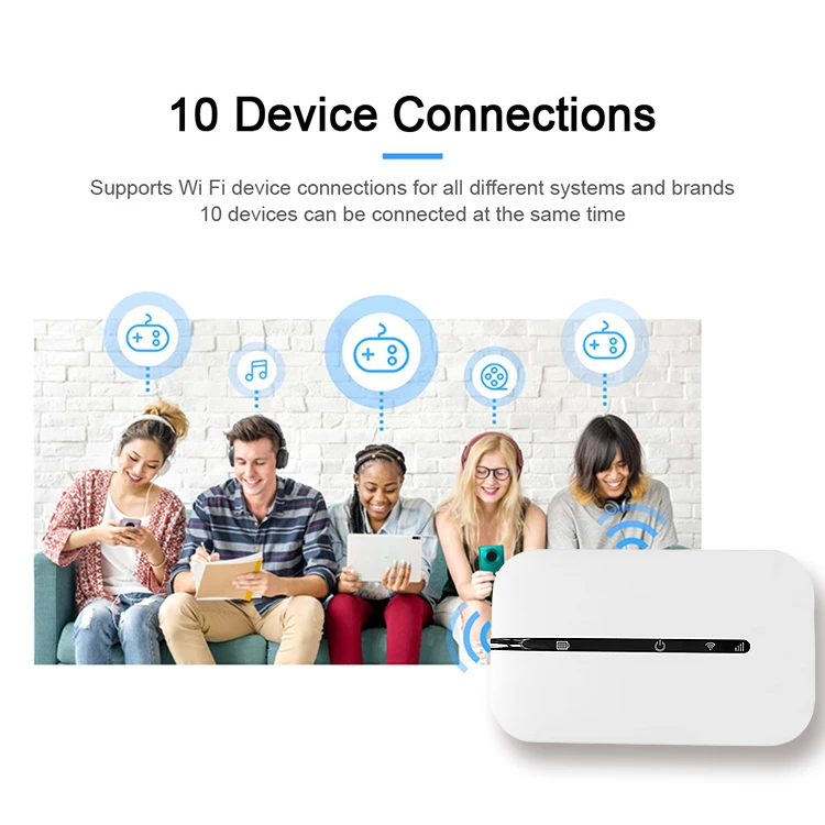 4g Lte Portable Wifi Dnxt Routers Pocket Hotspot Unlock Wifi H80