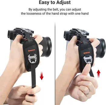 For Smallrig Camera Cage Wrist Strap, Universal Quick Adjustable Secure Grip Camera Cage Handle Hand Wrist Strap -PAC2456 detail image