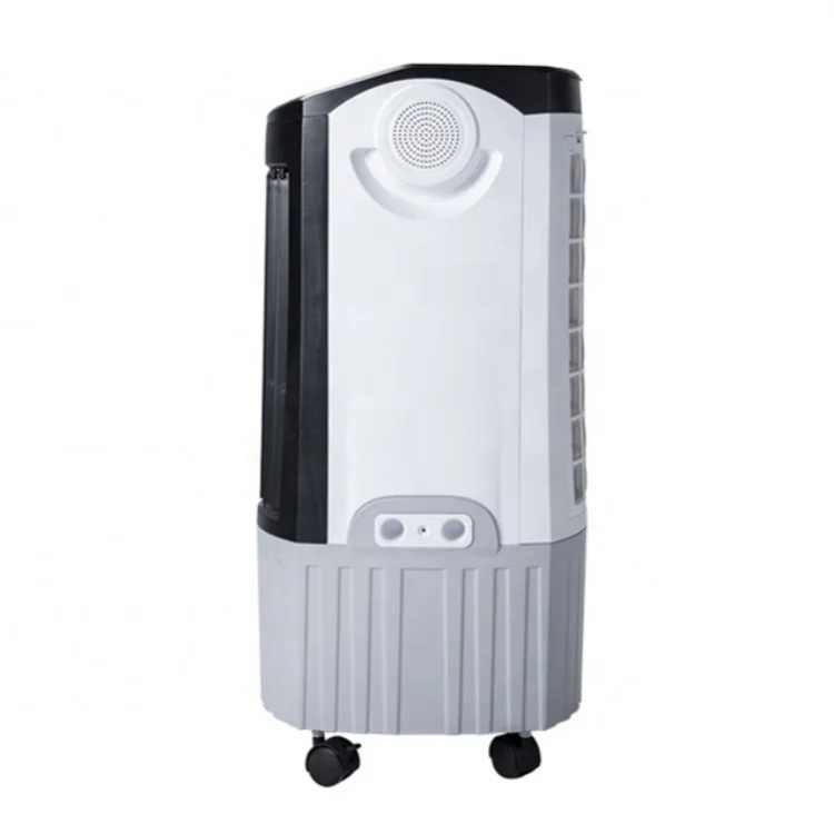 Easy Operate Electric Powered Compact Portable DC 48W Battery Charging Evaporative Air Cooler Fan With 12L Water Tank