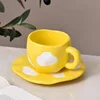 Tazza e piattino Cloud - giallo