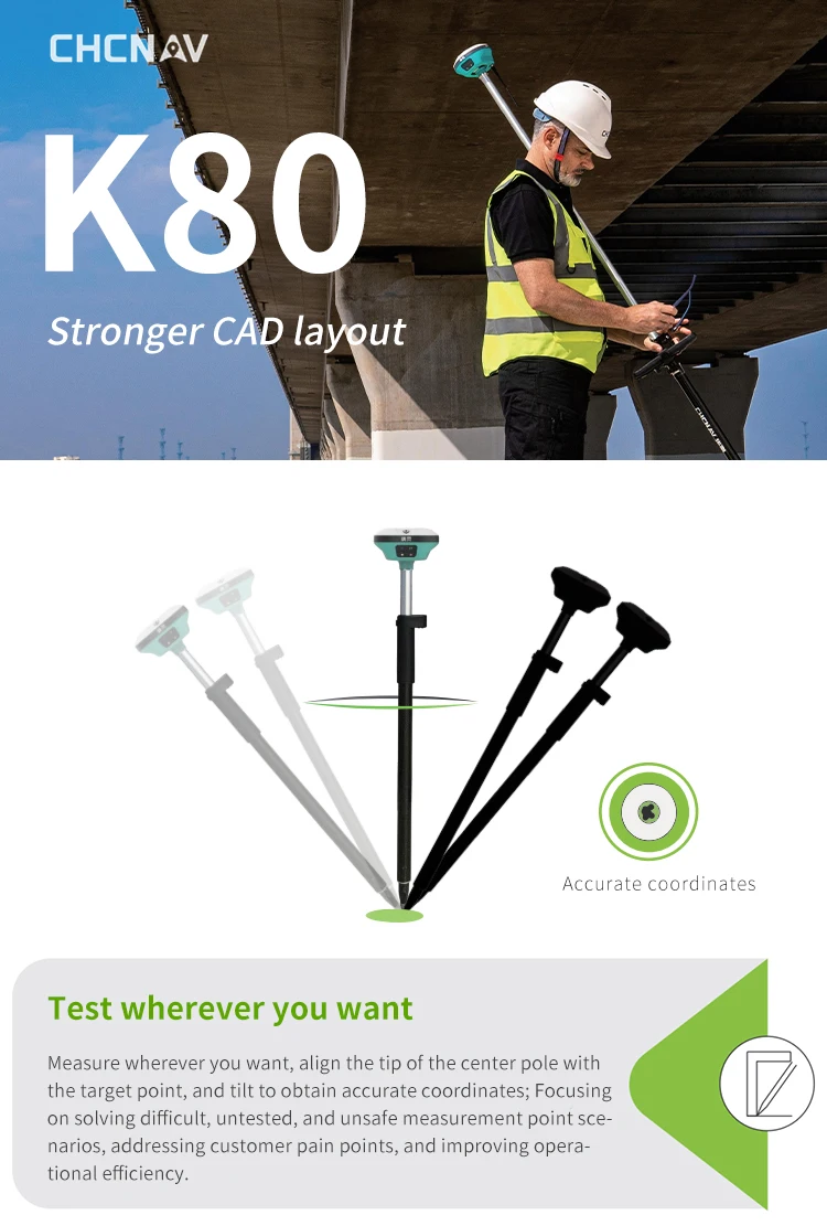 CHC High Performance Differential Geodetic GPS Survey Equipment GPS GNSS Receiver GNSS RTK GPS With K80/I73