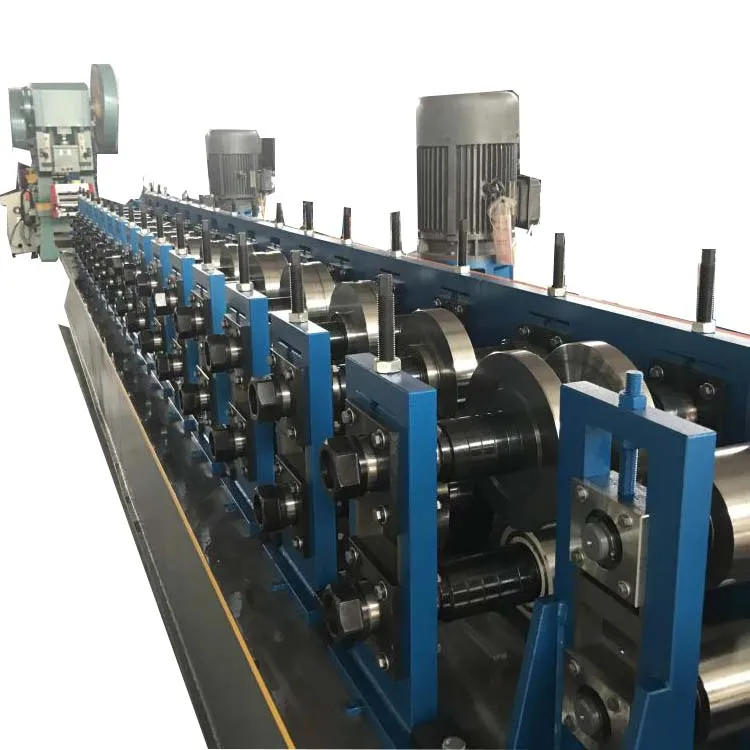 Warehouse Market Shelves Storage Rack Upright Pilliar Steel Profile Roll Forming Machine