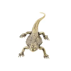 Solid Brass Vintage Lizard Model - Perfect for Decoration