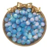 perles mates irisées - poudre bleue