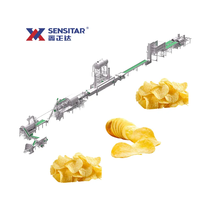 Industrial Potato Chip Factory Machine for Sale Potatoes Chips Automatic Production Line