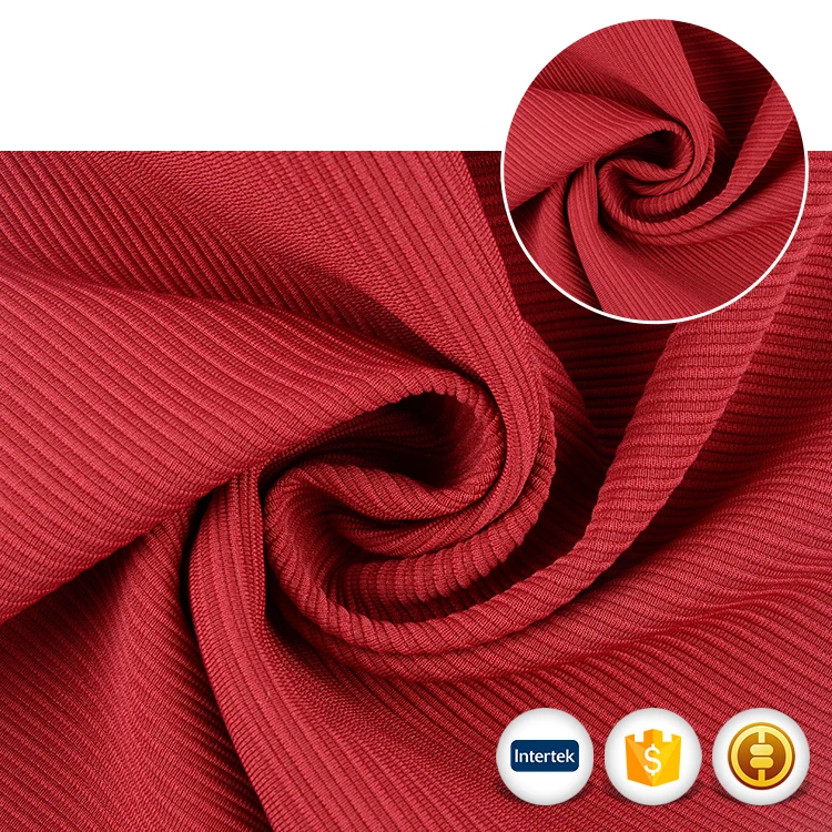 customize Good nice quality ottoman sanded jacquard design indonesia knitting fabric for dress