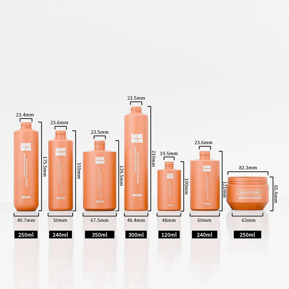 120ml, 240ml, 250ml, 300ml, 350ml Luxury Plastic HDPE Custom Printing Bottle and Jar for Skincare Packaging for Shampoo
