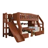 Brown (straight ladder bunk bed)