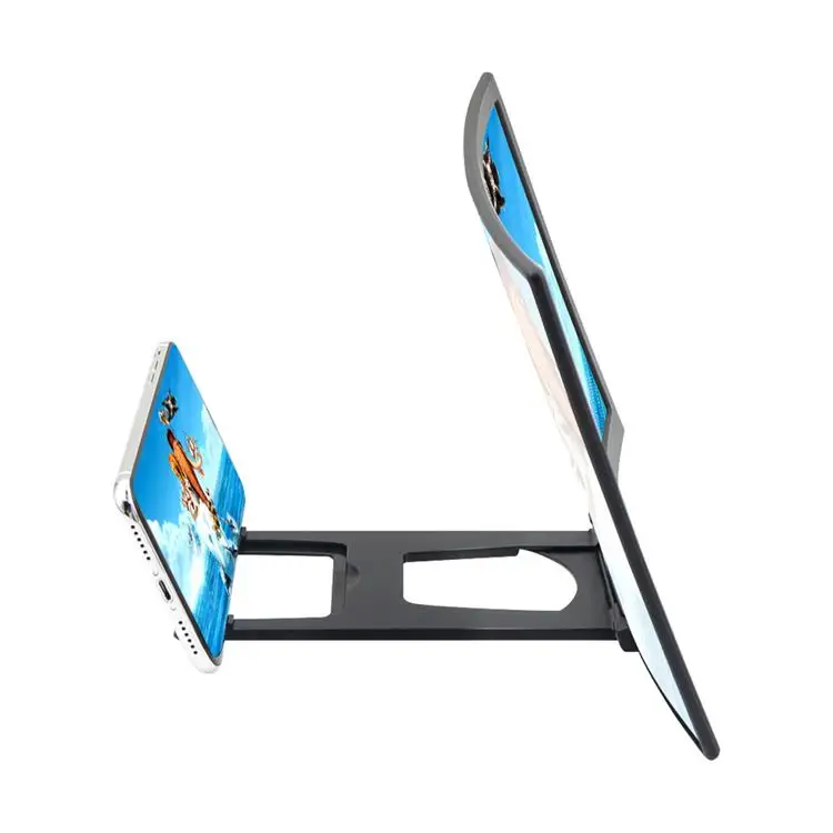 Mobile Phone Screen Amplifier 3D Magnifier 12 Inch Curved HD Movie Amplifier Enlarge Stand