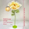 Modelo A Flor Artificial, Naranja, 90cm
