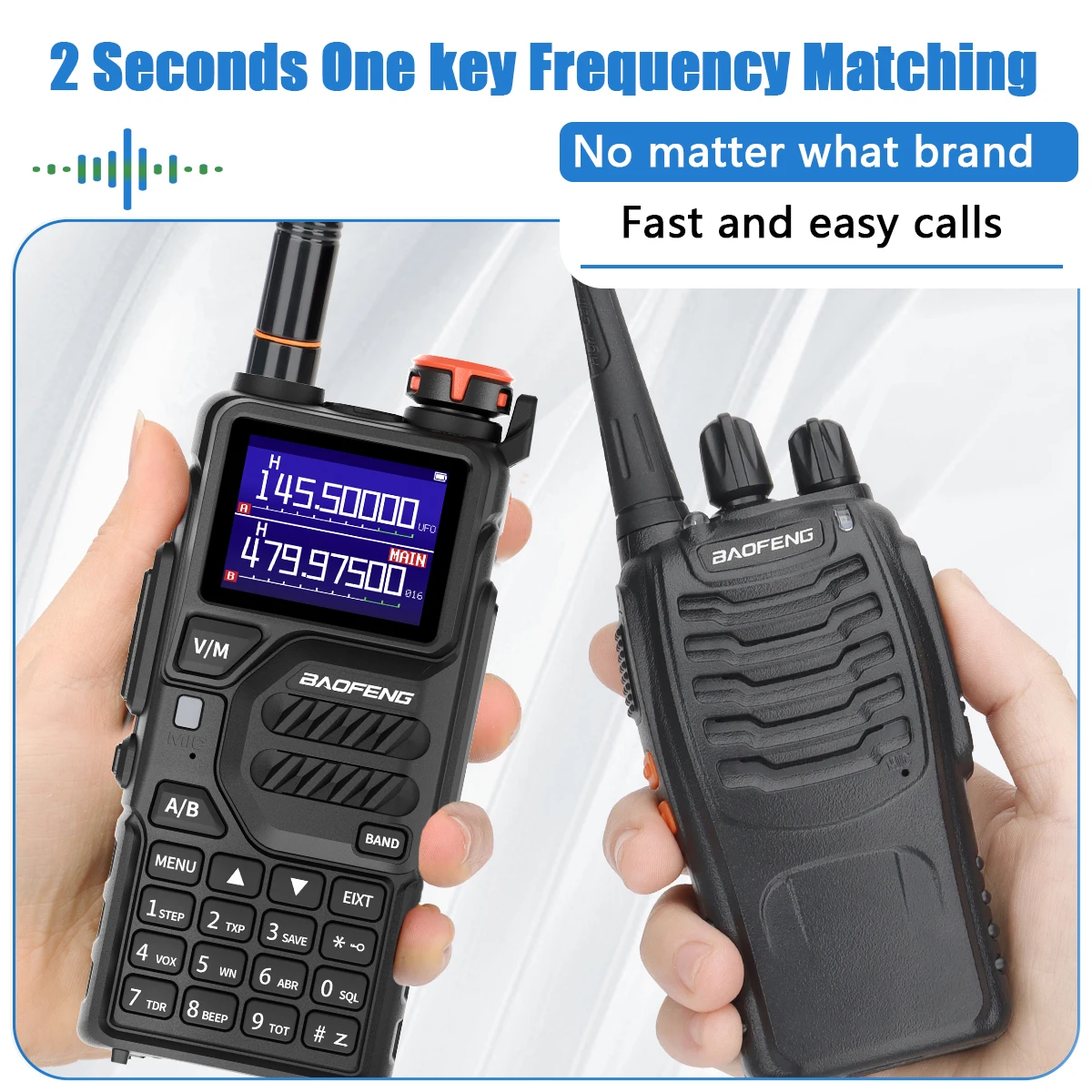 Best Baofeng K5 PLUS Dual band Channel Tactical Walkie Talkie 10W Long Range UHF VHF Handheld Ham radio