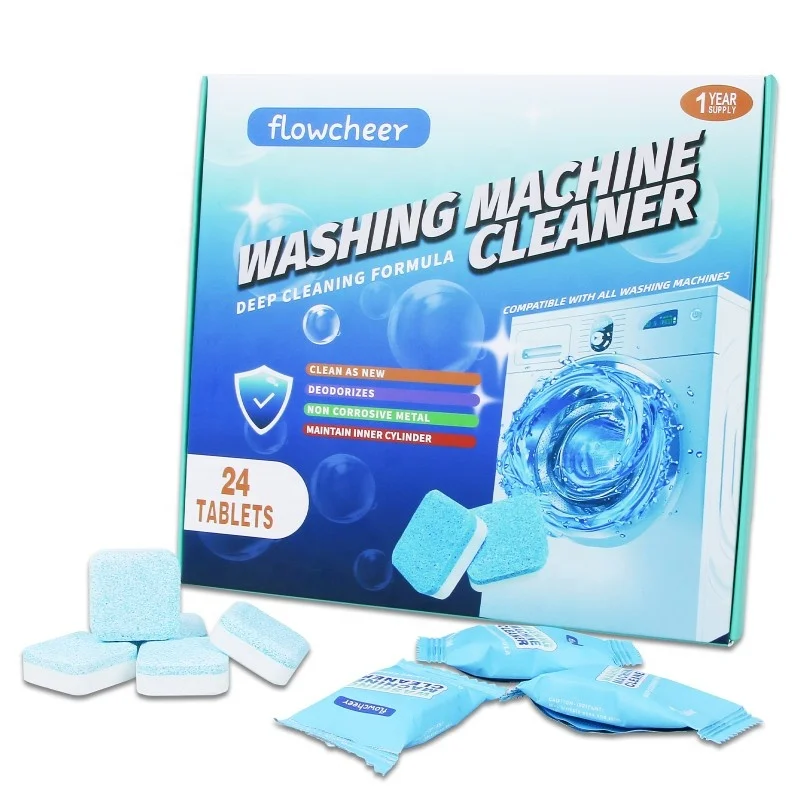 Flowcheer Washing Machine Deep Cleaner Tablets Laundry Washer Machine
