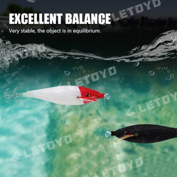 10g with Shrimp Bag Luminous Rattle Squid Jig Fishing Wood Shrimp Lure Squid Cuttlefish Jigs Lures – Metal Jig – view 4