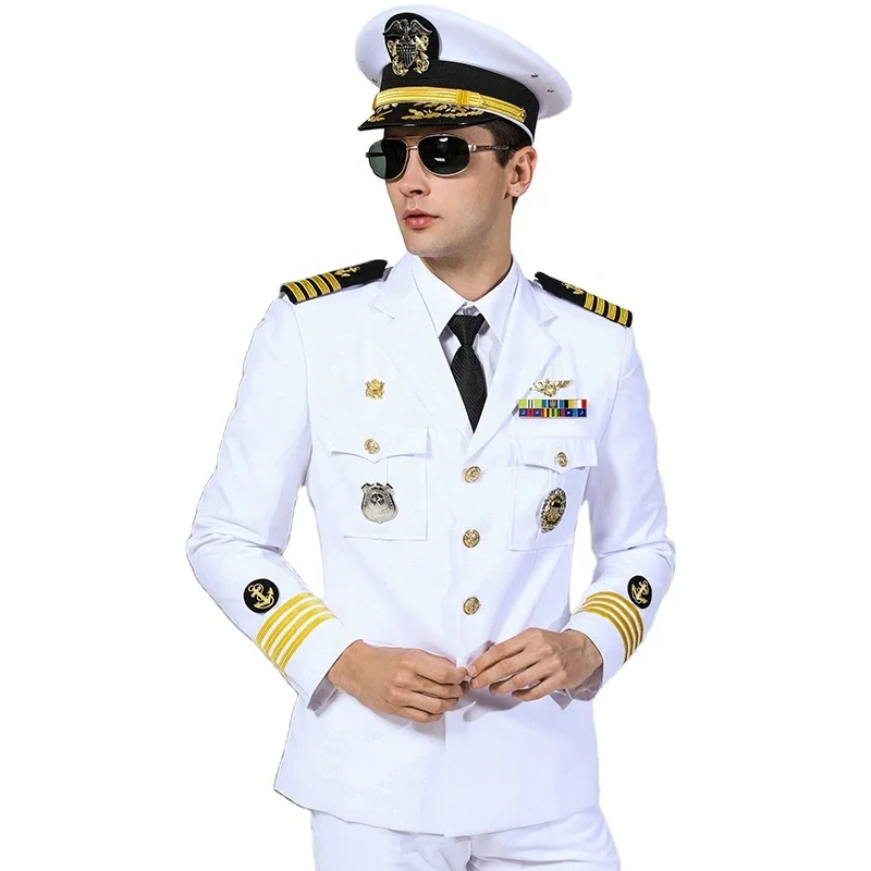 Wholesale Military Officer White Navy ...