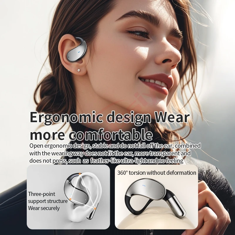 New Fingertip Gyro TWS Q93 Air Conduction Low Latency HiFi Wireless Headset ENC Earbuds aperçu 3