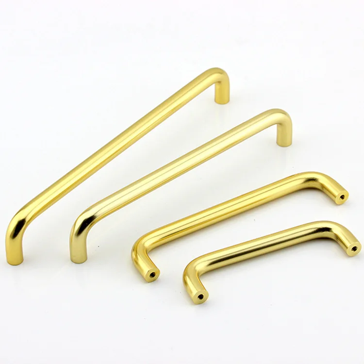 Wardrobe U Shaped Handle Stainless Steel 304 Round Bar Gold Plated Furniture Handle With Stamping Bendding Processing Buy Stainless Steel Furniture Handle Custom Sheet Brass Processing Stamping Sheet Stamping Bending Processing Of Stainless Steel