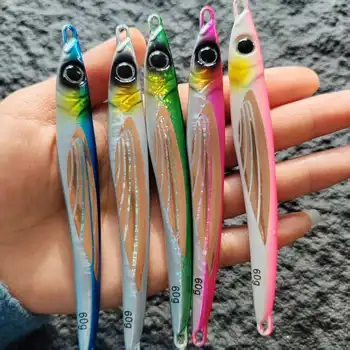 CHEERY 60g 80g 100g 150g THEOS Metal Jig Shore Offshore Slow Jigging Lure Sea Fishing Tackle Tuna Amberjack Kingfish – Metal Jig – view 5