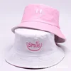 White & pink  smile