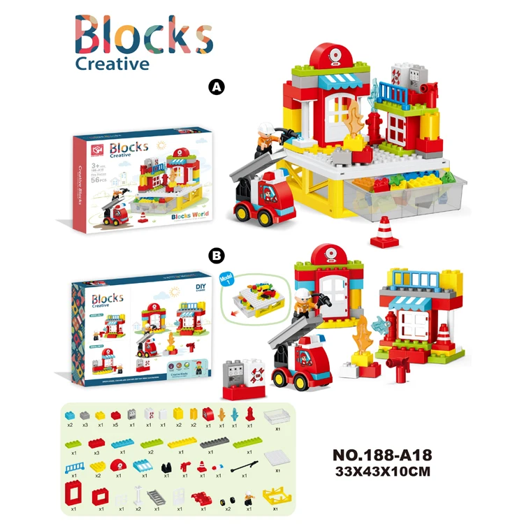 Factory Price Puzzle ABS Building Blocks Construction City Blocks Building Toy