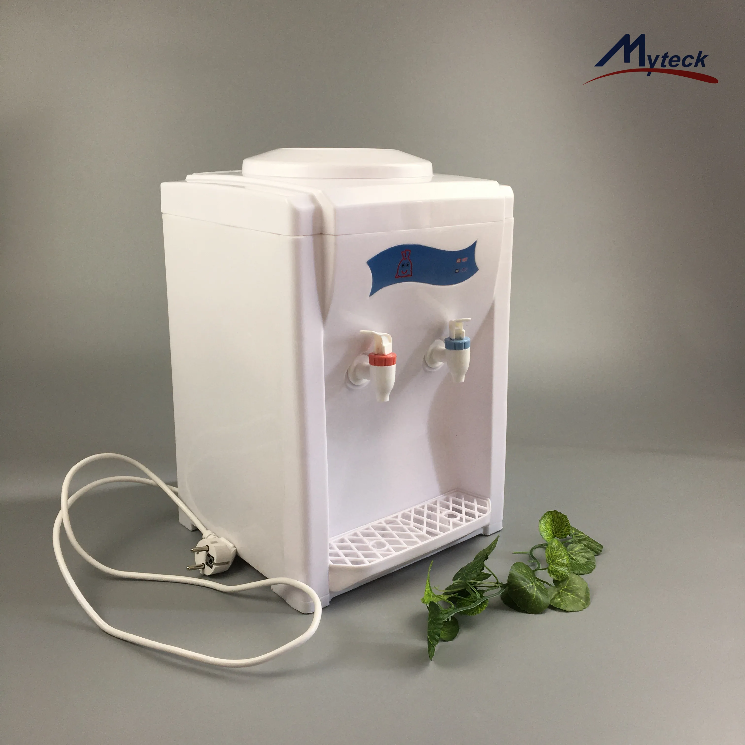 Myteck Economic Tabletop Bottled Water Cold Hot Water Dispenser With Electrical for 5 Gallon Bottle Desktop Water Dispensers