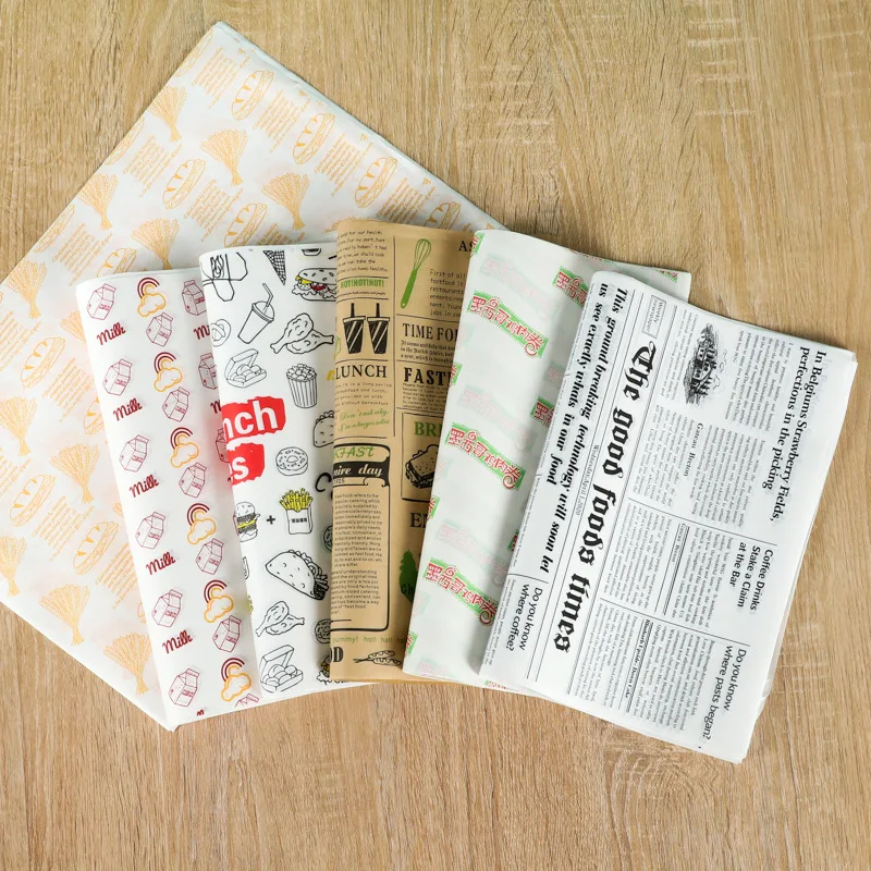 Buy Wholesale China Custom Printing Greaseproof Paper For Burger