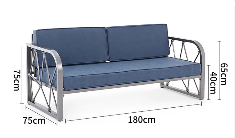 Office sofa simple modern grey industrial wind loft business negotiation reception tie Yi sofa tea table combination
