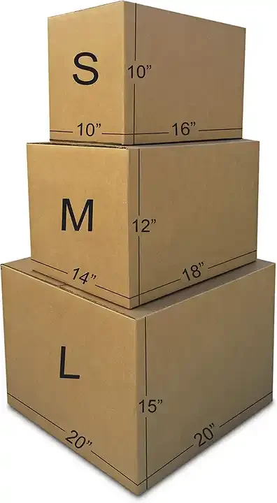 Corrugated Moving Boxes Wholesale Stackable Reusable Custom logo Brown Shipping Box 3 5 Layers Package Carton Boxes