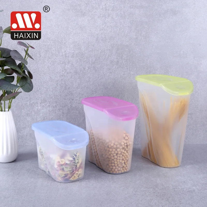 Haixing Factory Wholesale 1L Storage Small Plastic Canister Food Container