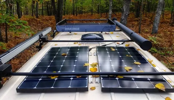 Convenient RV Roof Installation Ballasted Solar Racking System Aluminum Alloy Solar Mounting for Easy Solar Panel Deployment